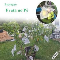 Saco Organza Protege Fruta No pé Lavável p/ fruta até 15cm