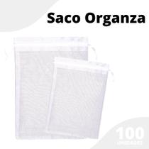 Saco Organza - Saquinho 7x9 Branco C/ 100 Para Lembrancinha - Nybc Saco Organza - Saquinho 7x9 Branco C/ 100 Para Lembrancinha - Nybc