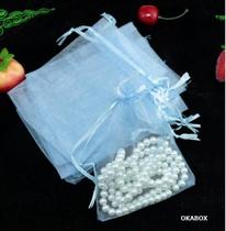 Saco Organza Tule Saquinho 7x9 - Branco - 100 pçs p/Terço Saco Organza Tule Saquinho 7x9 - Branco - 100 pçs p/Terço