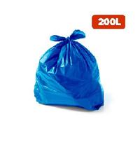 Saco p/lixo azul 200lts c/100 florilix