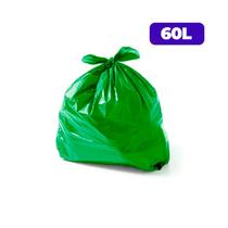 Saco p/lixo cs 60l.verde extra reforçado 2,5kg - WIDE BAG