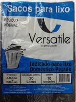 Saco p/ lixo versatile 20l preto 10un Saco p/ lixo versatile 20l preto 10un