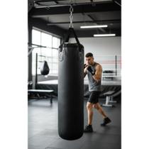 Saco Pancada Profissional 160cm Preto: Potencialize Treino Saco Pancada Profissional 160cm Preto: Potencialize Treino