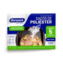 Saco Papel Celofane 5Un Assar Carnes Cozimentos De Vegetais