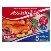 Saco Papel Celofane Assar Carne Churrasco Cozimentos 5UN