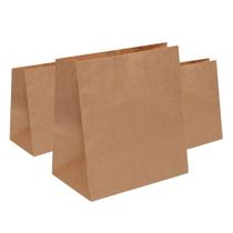 Saco Papel Kraft Personalizável Mini Resistente e Sustentável 21,5x15x8cm Kit 100Un