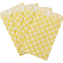 Saco Papel Xadrez Amarelo 14x8cm 50 Un Saco Papel Xadrez Amarelo 14x8cm 50 Un