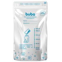 Saco Para Armazenar Leite Materno Buba Prático Higiênico Com Zíper Duplo Bpa Free Ideal para Freezer 200ml