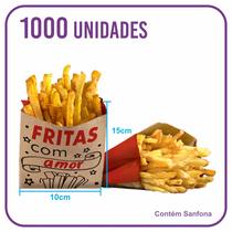 Saco Para Batata Frita - Papel Kraft Pardo (1000 Unidades) - Dalpack Embalagens