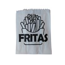 Saco para Fritas Papel Prime 10x13cm Embale Bem com 100 unidades
