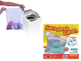 Saco para Lavar Roupa 34x38cm com Zíper
