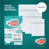 Saco para lavar roupas 3 pc flashlimp