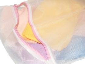 Saco Para Lavar Roupas Delicadas Com Zíper 30x40 Cm