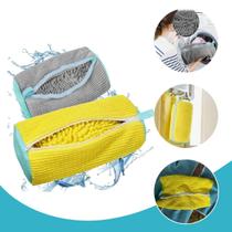 Saco Para Lavar Tênis Na Máquina De Lavar Protetor Reforçado Com Cerdas De Limpeza E Zíper Bolsa De Lavagem Para Calçado Saco Para Lavar Tênis Na Máquina De Lavar Protetor Reforçado Com Cerdas De Limpeza E Zíper Bolsa De Lavagem Para Calçado