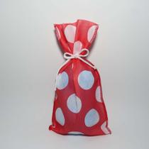 SACO PARA LEMBRANCINHA ESTAMPADO VERMELHO BOLA BRANCO 0,13X 0,25 m SACO PARA LEMBRANCINHA ESTAMPADO VERMELHO BOLA BRANCO 0,13X 0,25 m