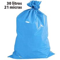 Saco para Lixo 030L Azul 21 Micras RLCOM 50