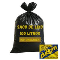 Saco Para Lixo 100 Litros Dubom Gg Extra Grande Direto da Fabrica Atacado Kit Com 80 100 150 200 Unidades