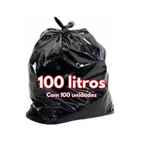 Saco para Lixo 100 litros preto - 90x105 Pacote com 5 kg - 100 unidades Saco para Lixo 100 litros preto - 90x105 Pacote com 5 kg - 100 unidades