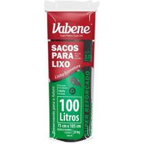 Saco para Lixo 100L Plástico Preto 75x105cm 40 Micras Rolo 10 Unidades Vabene Saco para Lixo 100L Plástico Preto 75x105cm 40 Micras Rolo 10 Unidades Vabene