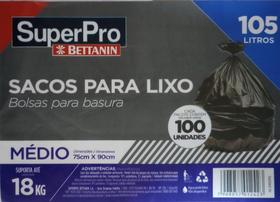 Saco Para lixo 105 litros médio 18k