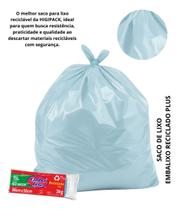 Saco Para Lixo 15l Com 60und. Azul- Reciclado Plus Saco Para Lixo 15l Com 60und. Azul- Reciclado Plus