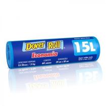 Saco para lixo 15l dover roll economia 60 unidades