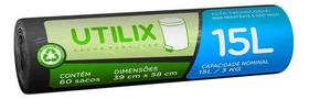 Saco Para Lixo 15l Utilix Preto 60un Saco Para Lixo 15l Utilix Preto 60un