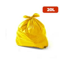 Saco para Lixo 20 Litros Coleta Seletiva Especial Amarelo com 100 unidades
