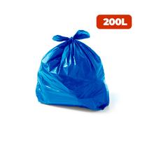 Saco para Lixo 200 Litros Coleta Seletiva Especial Azul com 100 unidades - WIDE STOCK