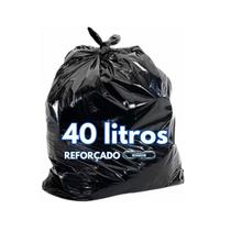 Saco para Lixo 40 Litros - Reforçado Preto - Pacote com 5 kg Saco para Lixo 40 Litros - Reforçado Preto - Pacote com 5 kg
