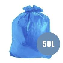 Saco para lixo 50l azul rolo c/30 - EMBALIXO