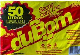 Saco para lixo 50l com 10 un