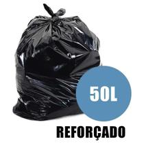 Saco Para Lixo 50L Reforcado Preto Rolo C/30 - Embalixo