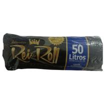 Saco para lixo 50l rolo c/50 - rei do roll