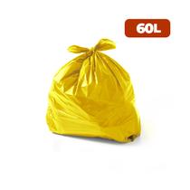 Saco para Lixo 60 Litros Coleta Seletiva Especial Amarelo com 100 unidades - WIDE BAG