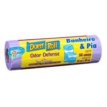 Saco Para Lixo Banheiro e Pia Odor Defense 34x40cm 50un - Dover Roll