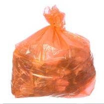 Saco para Lixo com Capacidade de 60 Litros Laranja com 100 Unidades Itaquiti