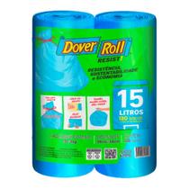 Saco para lixo dover roll resist 15 litros reforçado, pack econômico 120 unidades