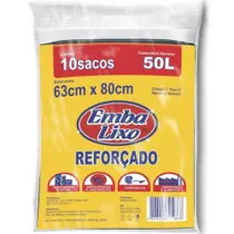 Saco Para Lixo Embalixo Almofada Reforçado 50 Litros