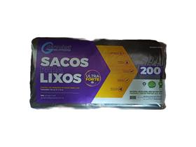 Saco para Lixo Preto 200lts - Ultra Forte - Tam: 90cm x 1,15m - (Pacote com 100unds) - Geraplast Saco para Lixo Preto 200lts - Ultra Forte - Tam: 90cm x 1,15m - (Pacote com 100unds) - Geraplast