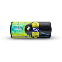 Saco para Lixo Recplast Rolo Reforcado 100 lts com 10 und
