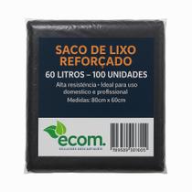 Saco para Lixo Reforçado 60 Litros - 100 Unidades - 0,06 Micras Saco para Lixo Reforçado 60 Litros - 100 Unidades - 0,06 Micras