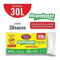 Saco Para Lixo Repelente 30 L C/30un Afasta Mosca Mosquito Saco Para Lixo Repelente 30 L C/30un Afasta Mosca Mosquito