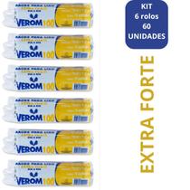 Saco para Lixo Verom Extra Forte 100 Lts ou 20 kg Kit com 6 rolos ou 60 unidades