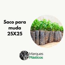 Saco para muda 25X25 - 100 unidades - Marques Plásticos