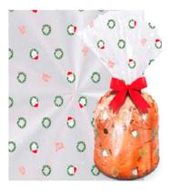 Saco Para Panetone 500 Gramas 25x35cm Cromus 20 Unid