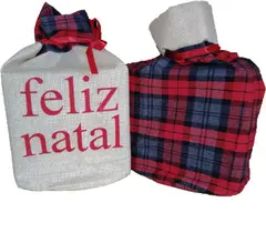 Saco Para Panetone Enfeite 30x30cm Linho Saco Para Panetone Enfeite 30x30cm Linho