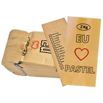 Saco para Pastel Kraft Mix 1kg/2kg/3kg Estampado 500 Unidades Sustentável Divertido