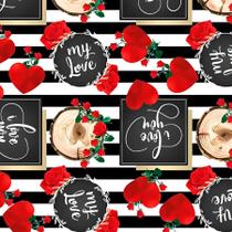 Saco para Presente Decorado - Amor Meu - Cromus - Rizzo