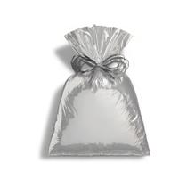 Saco para Presente Metalizado - Prata - Cromus - Rizzo